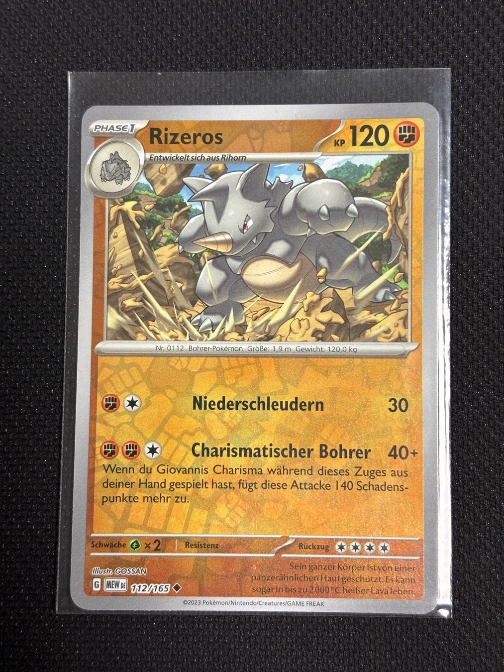 Pokémon Carte collezionabili: 112/165 Rizeros - Reverse Holo - Pokemon 151 MEW - DE – Nuovo (secondo la descrizione) da Hergiswil NW venduto da Feybyen