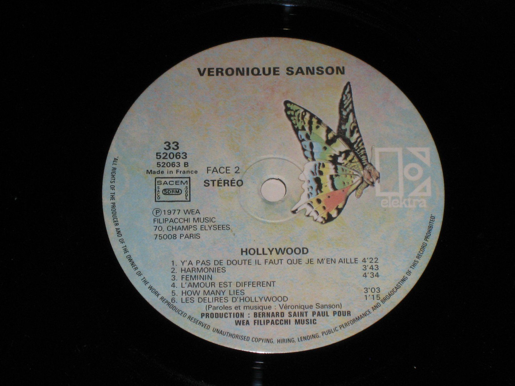 Dischi in vinile: LP - VERONIQUE SANSON - HOLLYWOOD – Usato da Steckborn venduto da Quo7 3