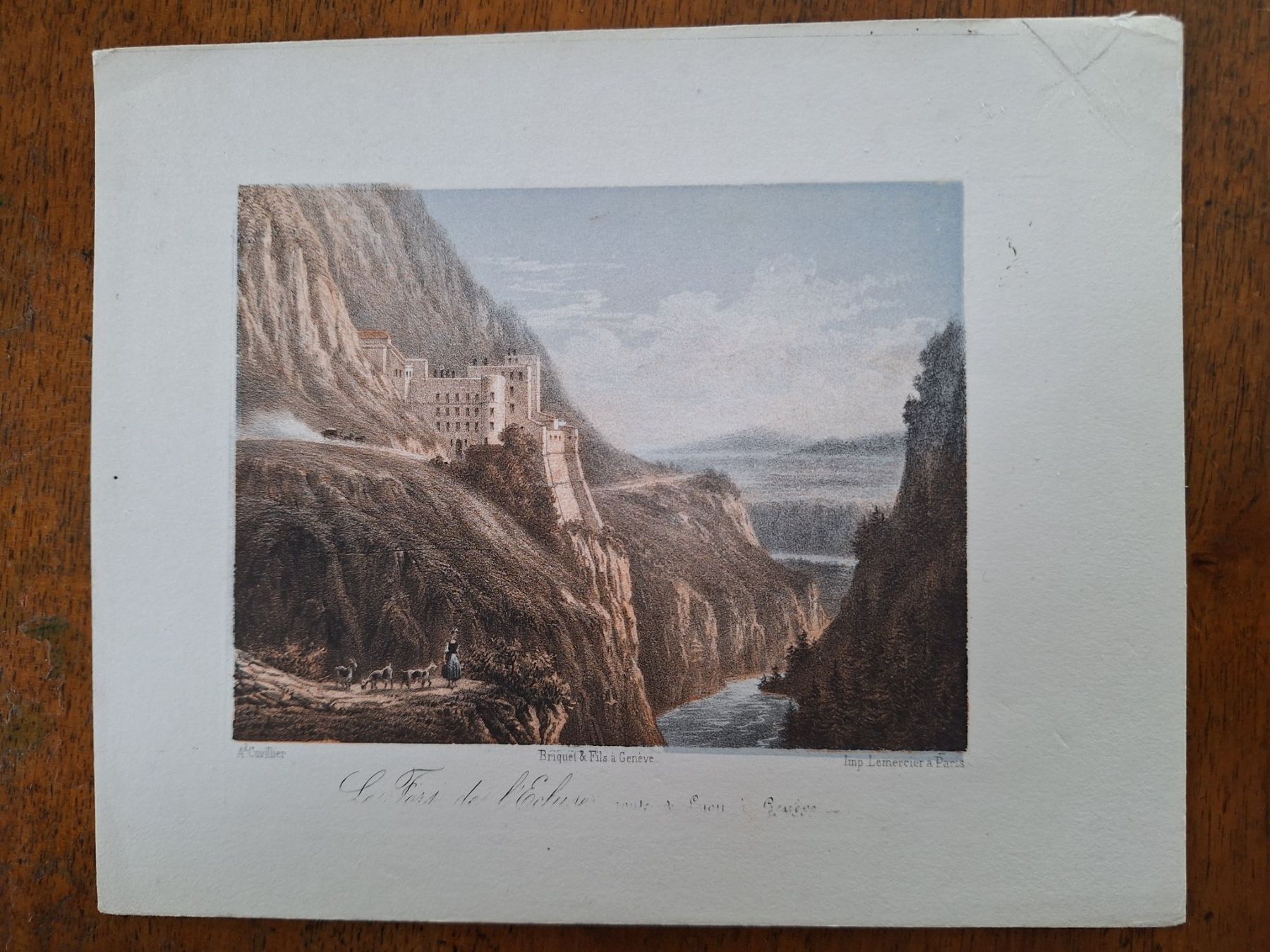 Stiche: FORT DE L'ECLUSE. GENEVE – Gebraucht aus Bevaix von bohrap