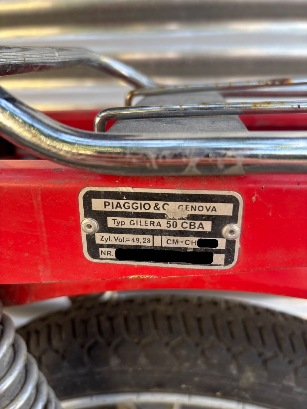 Piaggio Mofas: Piaggio Gilera 50 CBA – Defekt aus Zug von Urimober 6