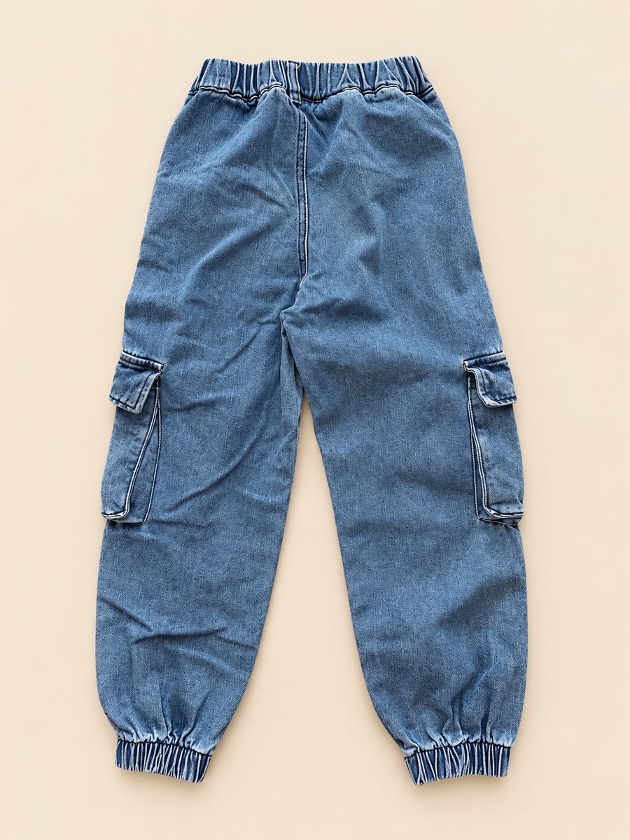 Pantaloni: PANTALON CARGO EN JEAN BLEU – Nuovo (secondo la descrizione) da Lausanne venduto da mar_6snp 2