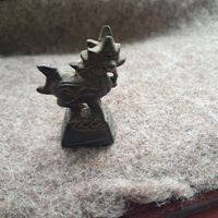 Antiker Hahn Metall Figur, Deko 