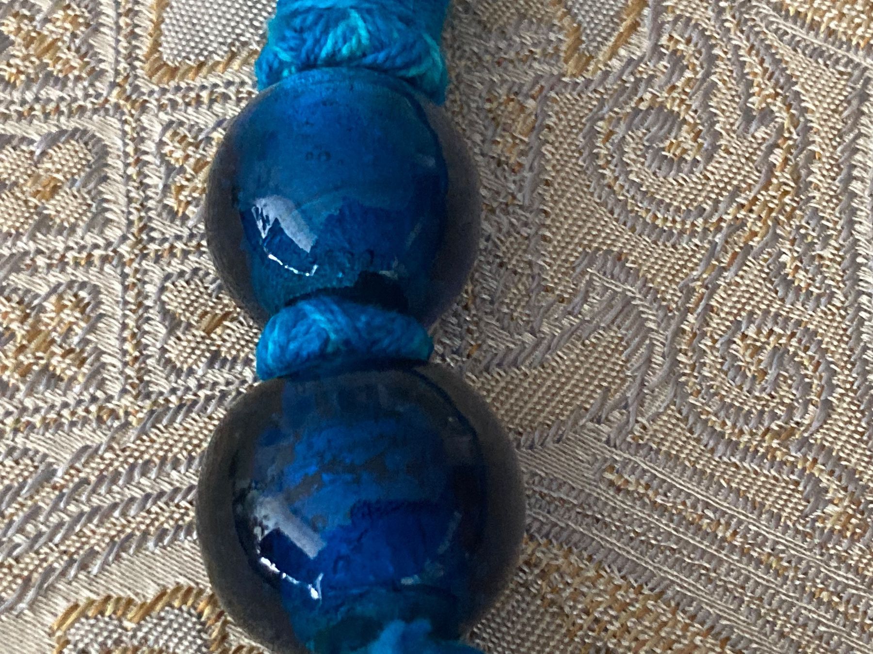 Catenine: Collier vintage en verre Cobalt – Usato da Marly venduto da Antigona71 1