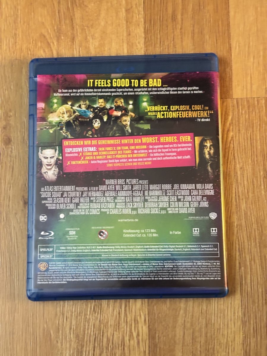 Alle DVDs: Suicide Squad Extended Cut Blu-ray – Gebraucht aus Luzern von Armastra 1