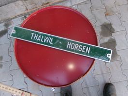 Originales Aluschild  Thalwil-Horgen,
