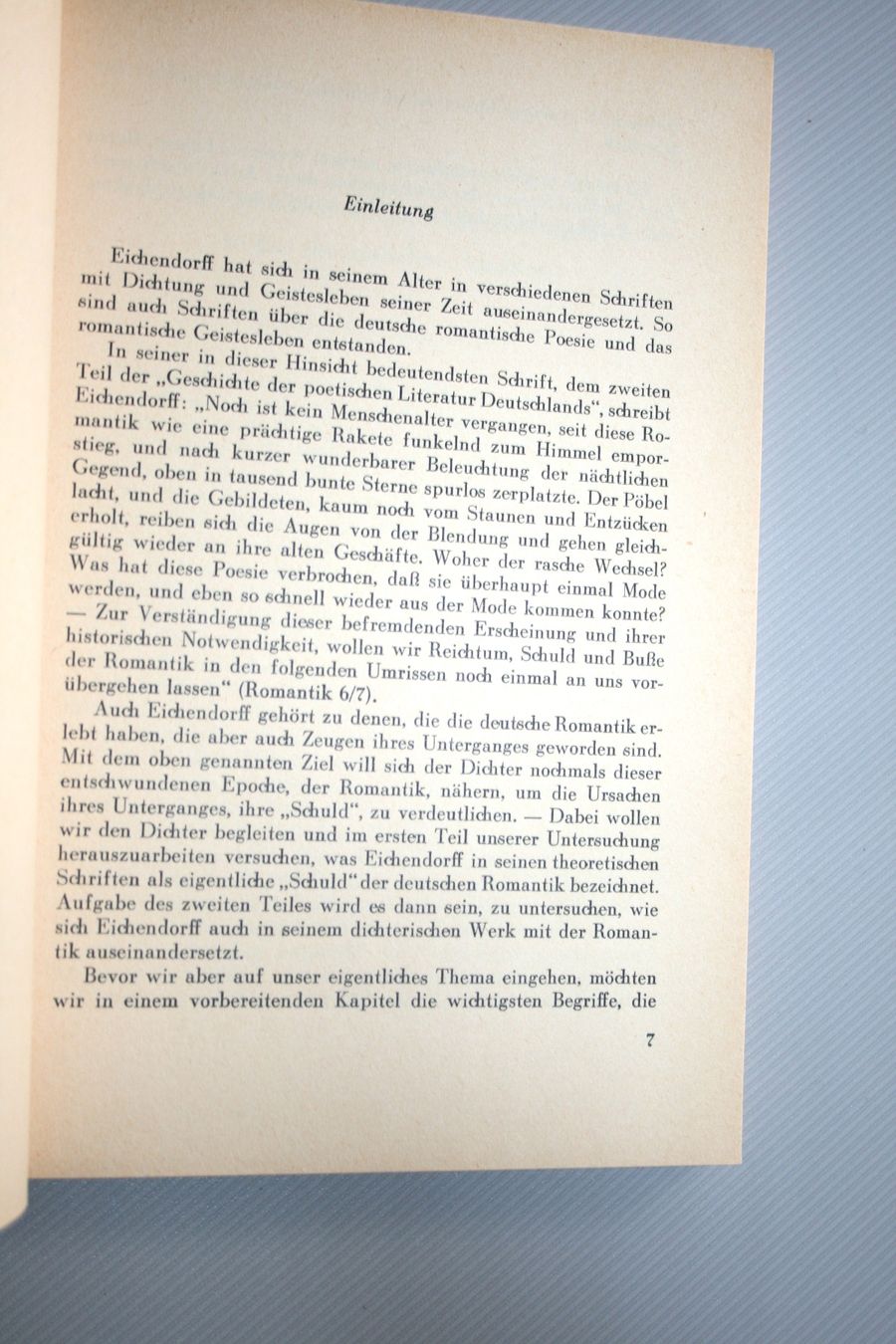 Bücher: O. Keller: Eichendorffs Kritik der Romantik, Abhandlung 1954 – Gebraucht aus Schaffhausen von Kartenprofi 2