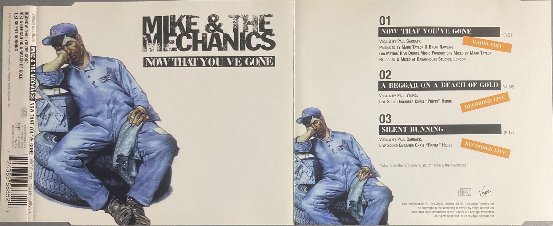 CD: MIKE & THE MECHANICS - NOW THAT YOU'VE GONE – Usato da Poliez-Pittet venduto da Newtown-Records