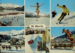 ST. MORITZ Wintersport Eishockey Eistanz Ski Pferderennen