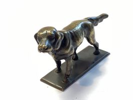Alter Bronze Hund , Skulptur