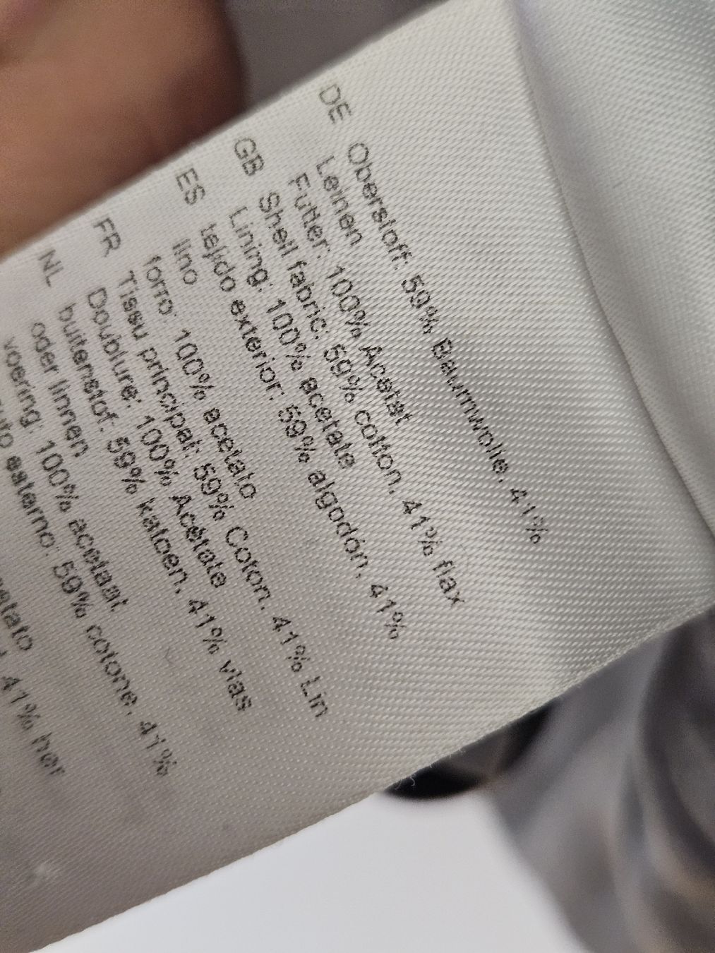 Comma Giacche: Toller Comma Blazer, Gr. 38, Baumwolle/Leinen - jeanslook – Usato da Wohlen AG venduto da Colina 4