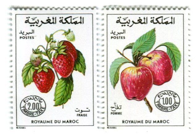 Tutti i francobolli: Briefmarken "Obst & Beeren". Marokko. – Nuovo e nell'imballaggio originale da Basel venduto da Butsch5