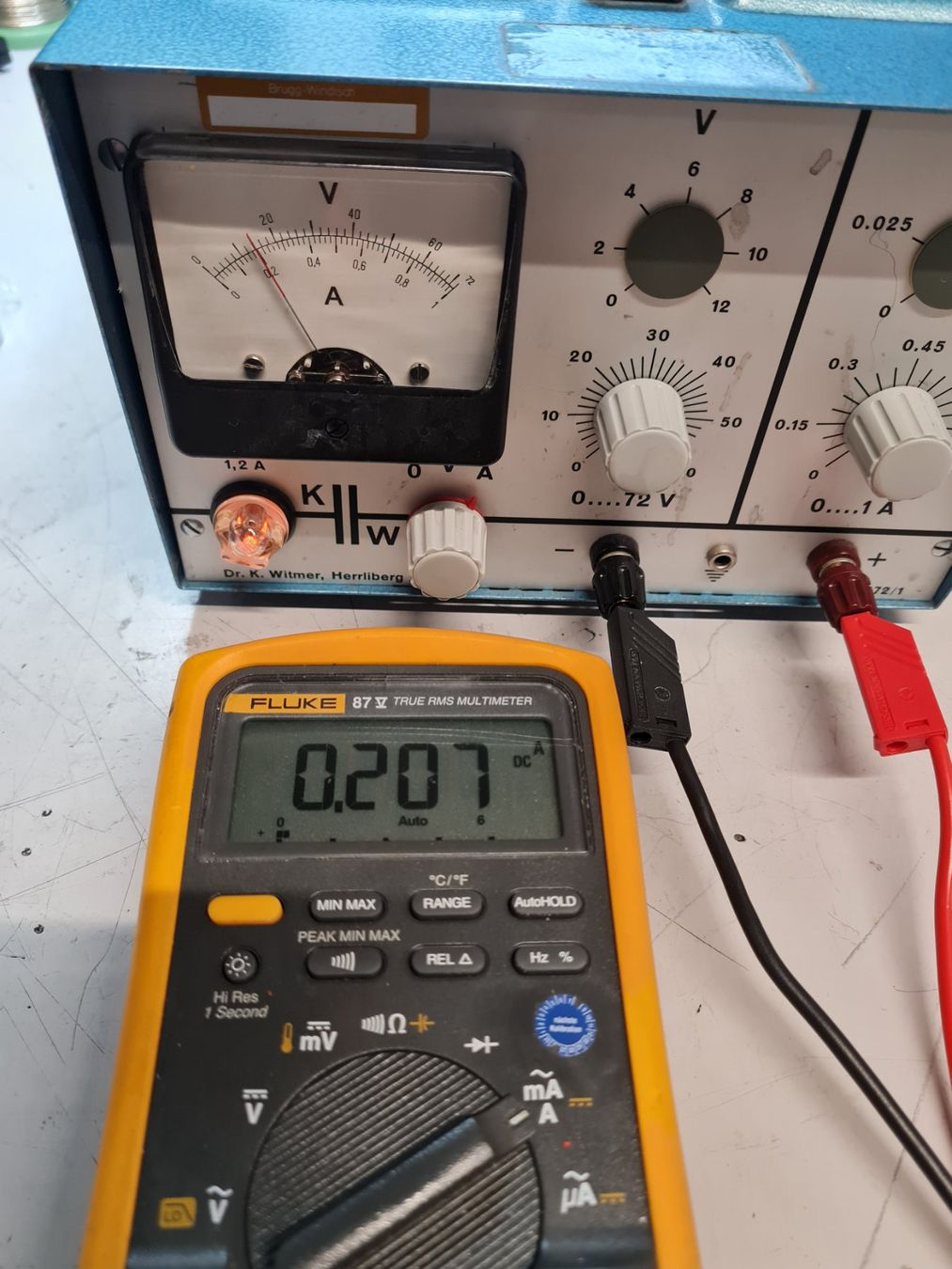 Elettrotecnica: Labornetzgerät linear Dr. Wittmer 0-70/72V, 0-1A – Usato da Horw venduto da Arta20000 4