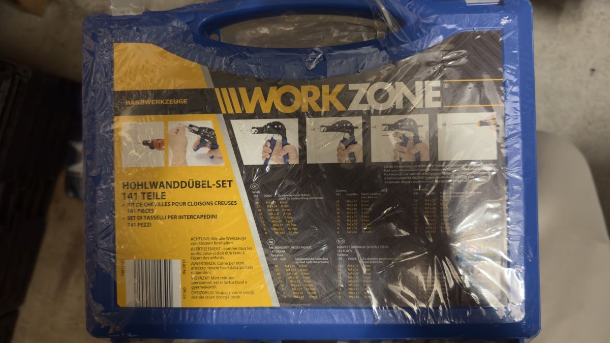 Tutti gli attrezzi: WORKZONE Hohlwanddübel-Sets 213-teilig mit Setzzangen – Nuovo (secondo la descrizione) da Adliswil venduto da 19Sokol86 2