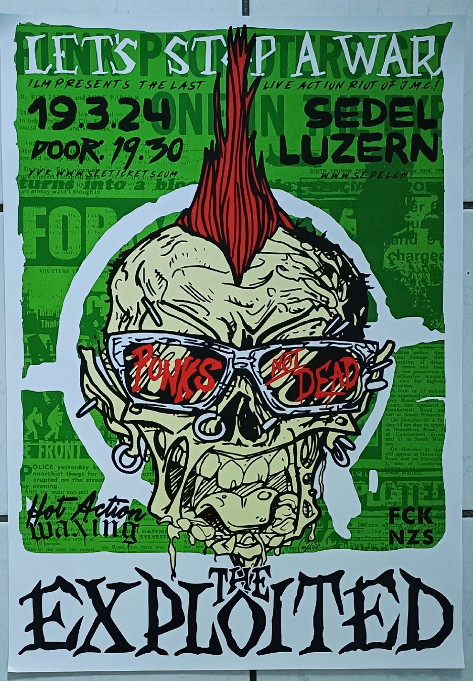 Foto & Immagini: The Exploited Tour Poster '24 Luzern – Nuovo (secondo la descrizione) da Luzern venduto da cryptonic79