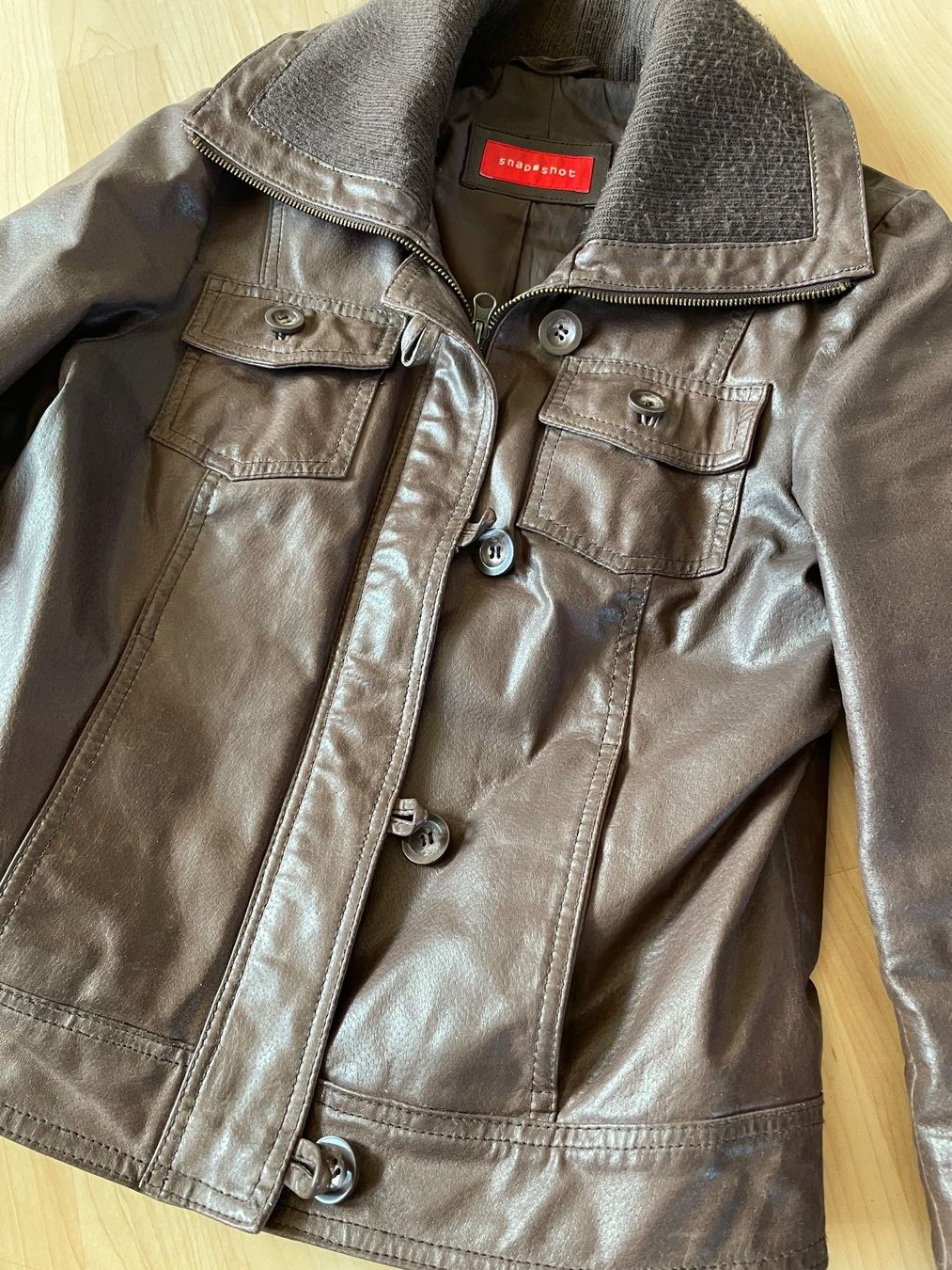 Giacche: Lederjacke, echt Leder, braun von Snap Shot – Usato da Köniz venduto da kupu-kupu 1
