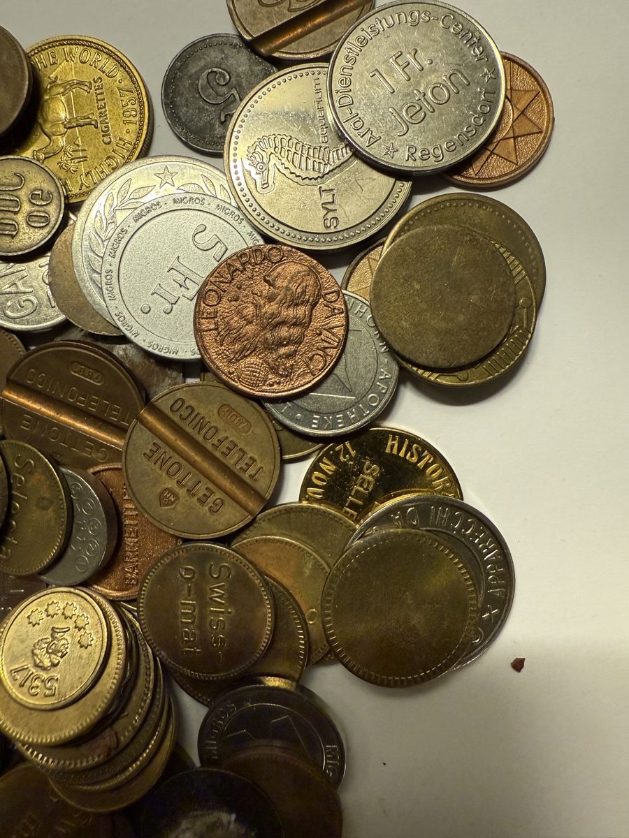 Tutti le monete: Lot 690 Gramm Jetons Token – Usato da Zürich venduto da Geniuss 3