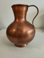 Kupferkrug mit Henkel, Hammered-Look