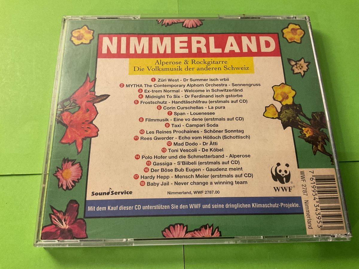 CD: Nimmerland CD - Alperose & Rockgitarre - Schweiz Folklore – Usato da Steinach venduto da Quarkie 2
