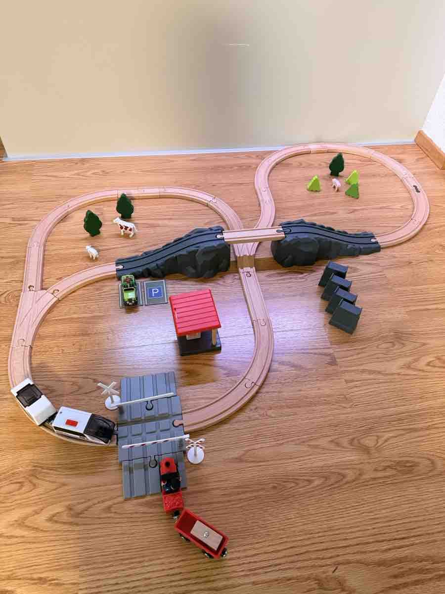Lidl Spielzeuge: Playtive Junior Eisenbahn Holz Set – Gebraucht aus Rotkreuz von ZG6343 6