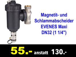 🔴 Magnetit- und Schlammabscheider EVENES  (1 1/4“) /437B