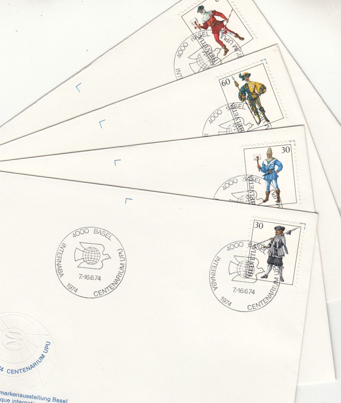 Tutti i francobolli: Sonderstempel S. 836 auf W46 - W49 – Usato da Bürglen TG venduto da StampGraf