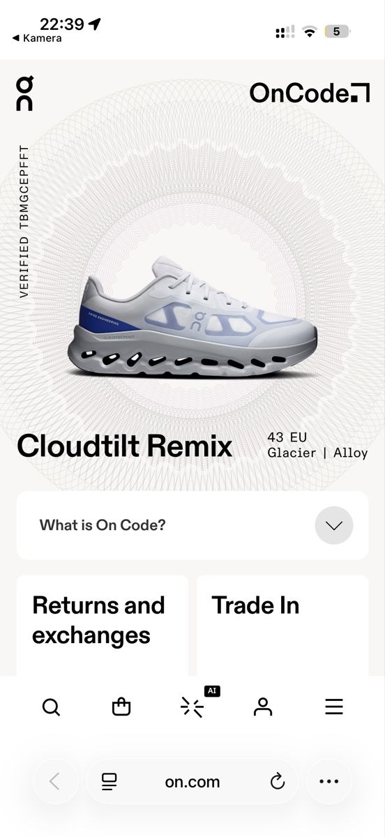 On Scarpe da uomo: On Cloudtilt Remix Grösse 43 EU Glacier  – Nuovo (secondo la descrizione) da Luzern venduto da kim221080 4