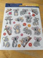 1 Bogen Sticker 16x16cm Neu koala