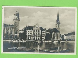 Zürich, Hauptpost, Stadthaus u. Fraumüns