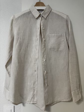Linenbluse beige 