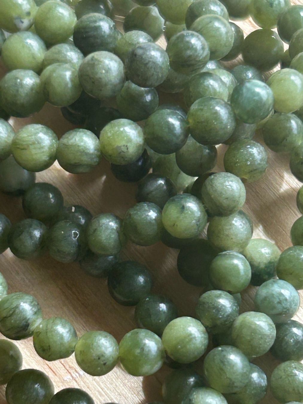 Pietre preziose: Strang echte China Jade beads 4 mm – Nuovo e nell'imballaggio originale da Niederrohrdorf venduto da Ytobi 2