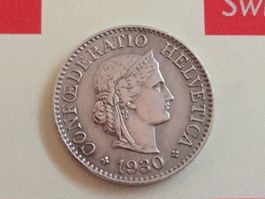 10 Rappen 1930 -vz, nur 2,0 Mio!