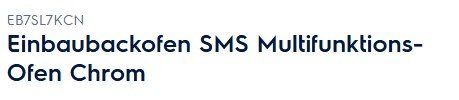 Electrolux Forni: Einbaubackofen SMS Multifunktions-Ofen Chrom – Nuovo (secondo la descrizione) da Studen BE venduto da alb62 3