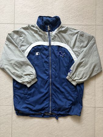 Veste Starter NFL Pro Line Detroit Lions T L bleu gris