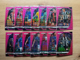 Soccer Lot 14 Cards PINK MOSAIC Prizm Premier League 24/25