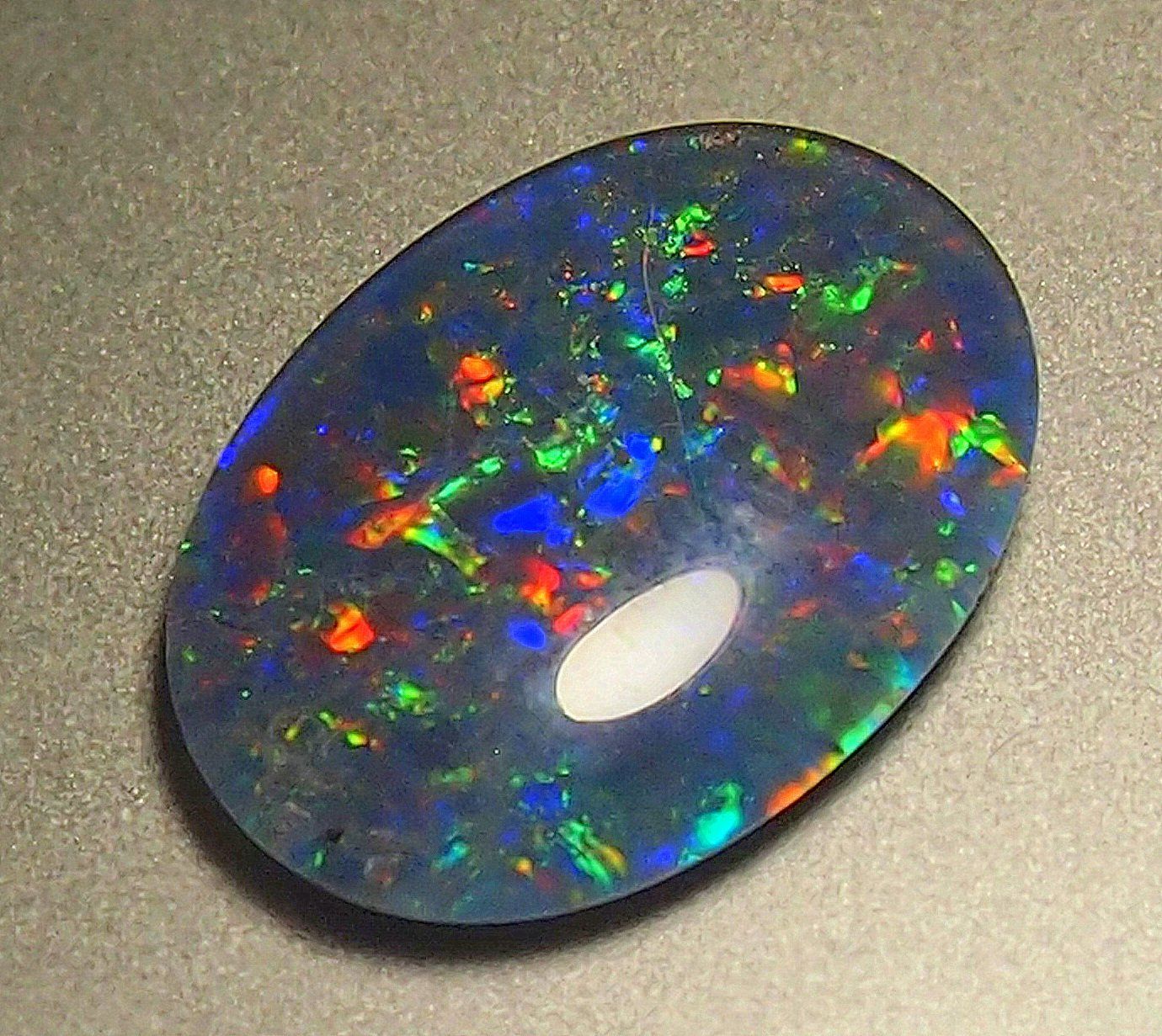 Pietre preziose: 6,21 ct. Multicolour Blackopal-Triplet AAA – Nuovo e nell'imballaggio originale da Reinach BL venduto da rumablum