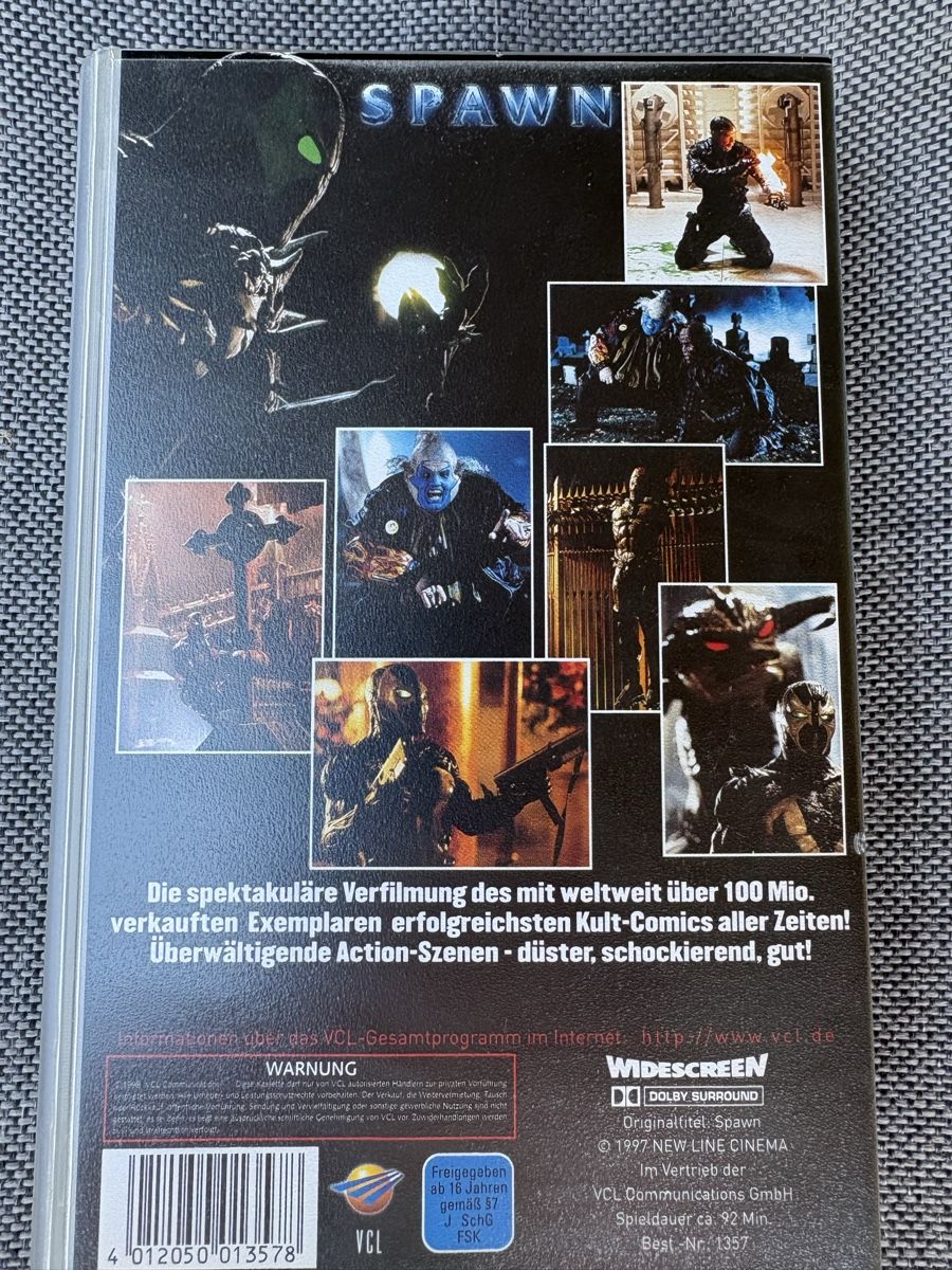 Tutti i VHS: VHS SPAWN 1997 neu – Nuovo (secondo la descrizione) da Herzogenbuchsee venduto da warrior77 1