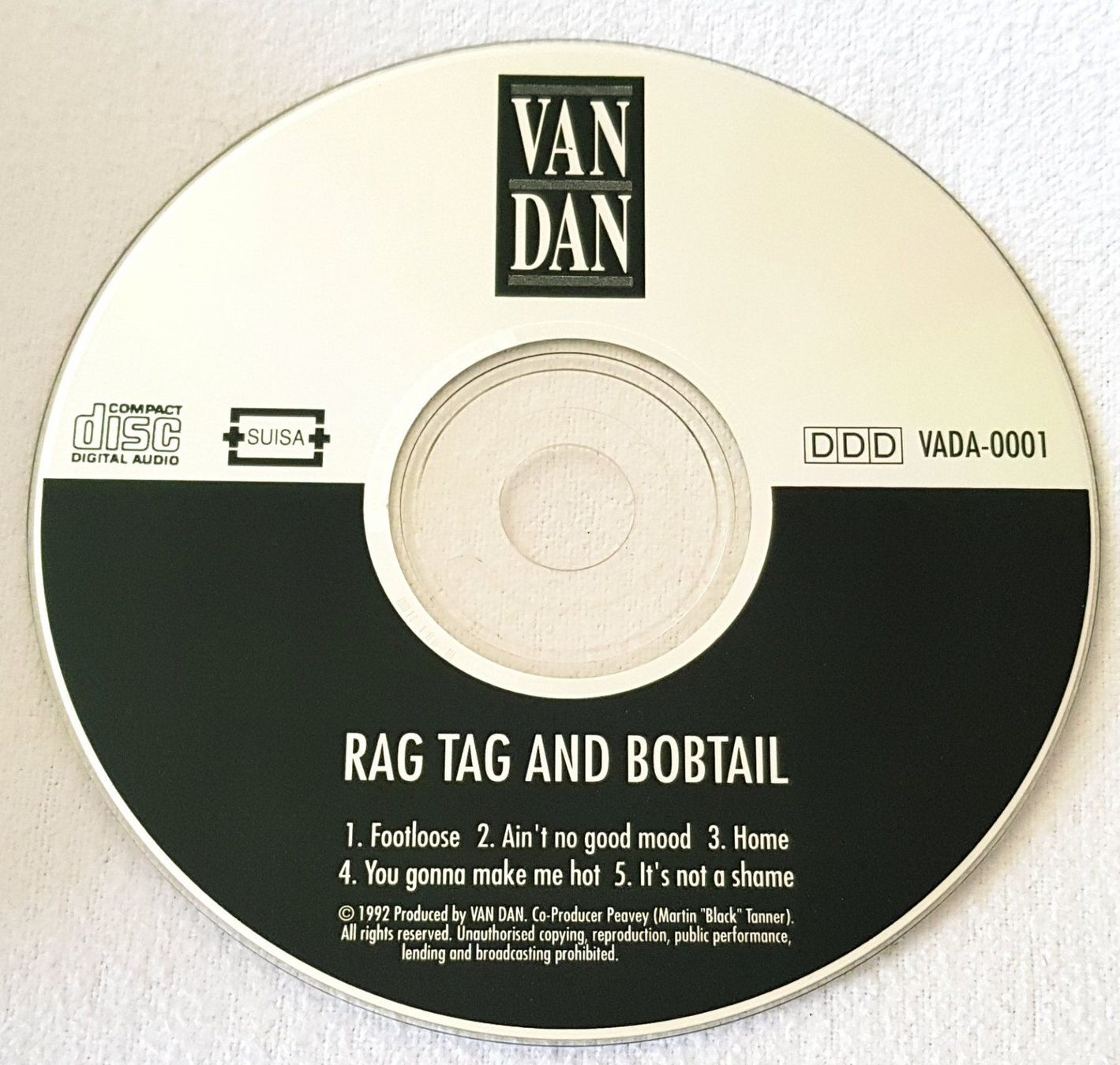 CD: Van Dan – Rag Tag And Bobtail - CD - 1992 - CH First Press – Usato da Uster venduto da Zardodel 2