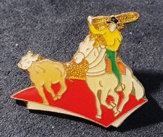 BB413 - Pin Pferd Pferde Sport Cowboy Kalb