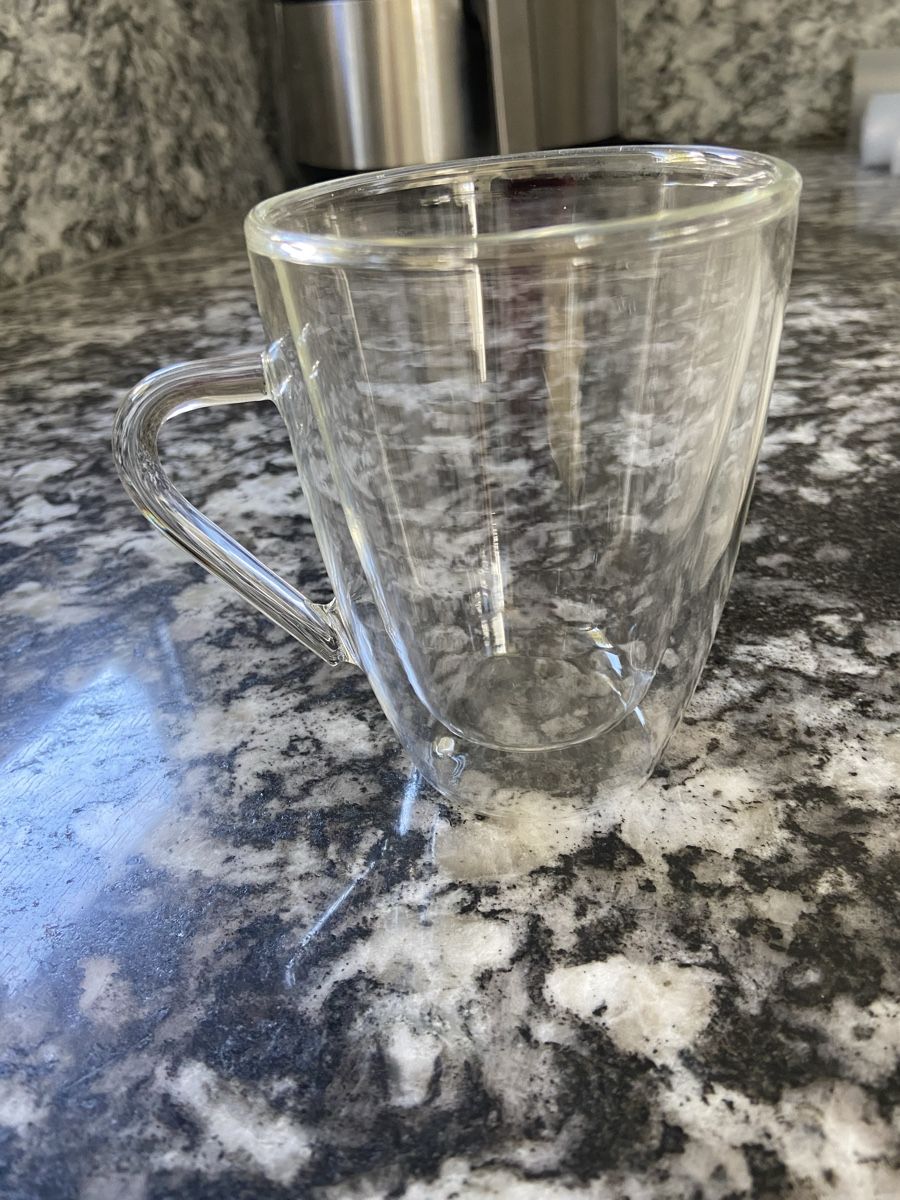 Tassen: Doppelwandige Thermo-Teetasse Glas – Gebraucht aus Nussbaumen AG von Gioka 1