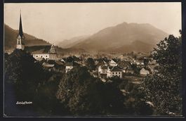 Schüpfheim, Ortsansicht mit Kirche aus 