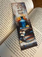 1x Lesezeichen-Buchzeichen-Bücher-Erholung-Zeit für dich