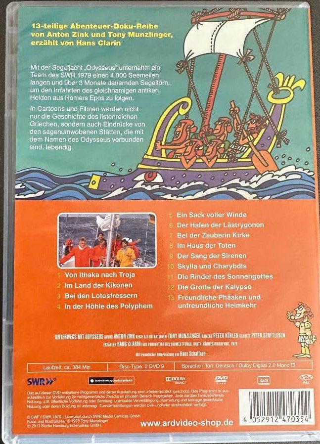 Tutti i DVDs: Odysseus - Die komplette Serie – Usato da Beringen venduto da Mantafisch1 1