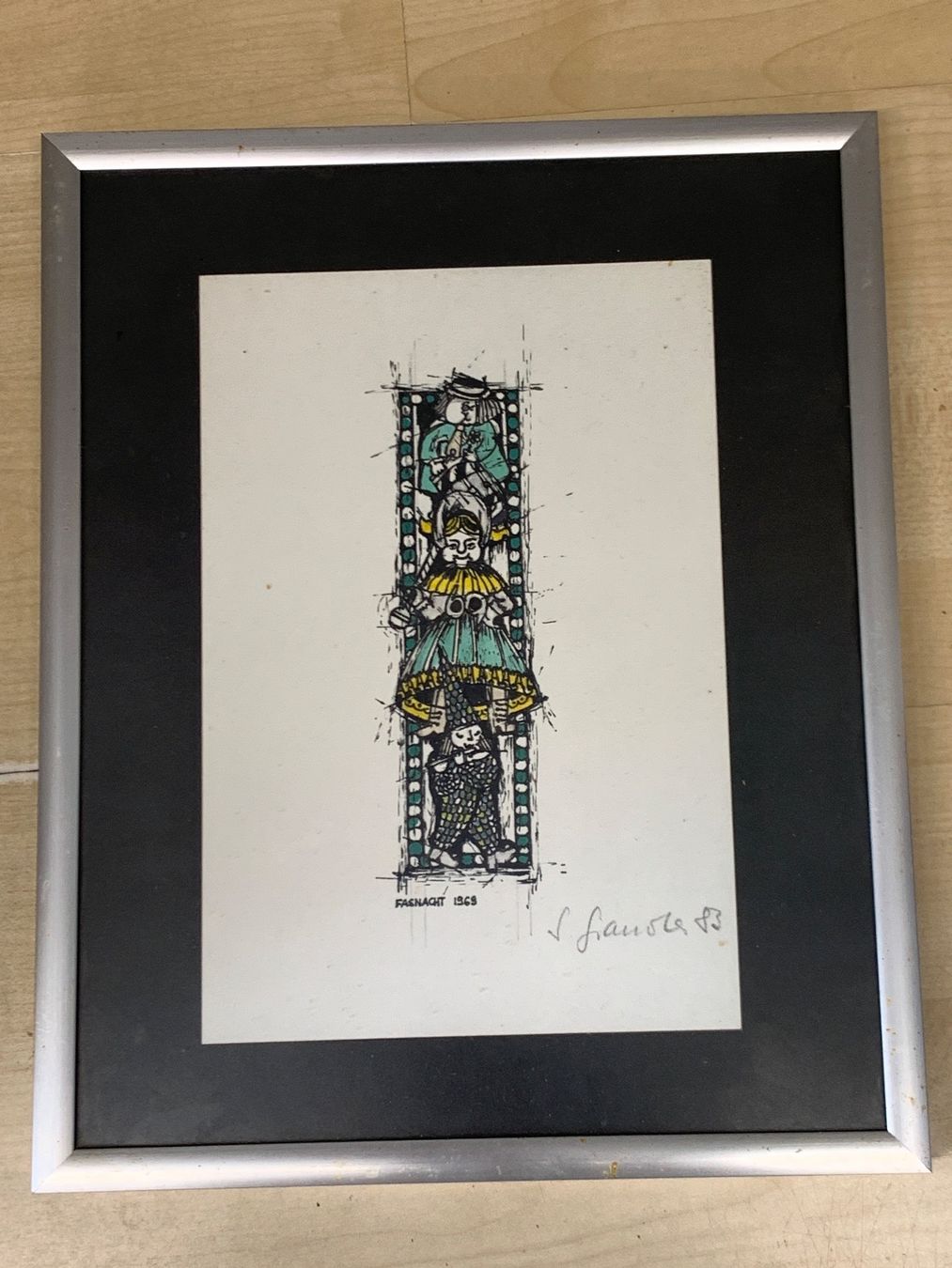 Foto & Immagini: Fasnachtsbild Plakette Basel 1969 signiert – Usato da Basel venduto da fasnachtsoutlet1965
