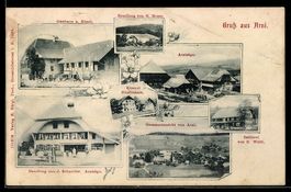AK Arni /BE, Geschäft von G. Moser, Gasthaus z. Rössli, Arni