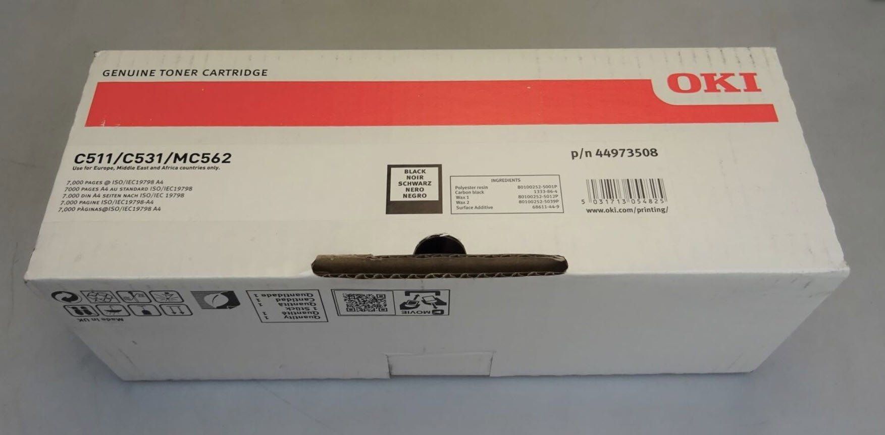 Oki Druckerpatronen & Toner: OKI C511dn, MC562dn, MC562w, MC562dnw black Toner, 44973508 – Neu und originalverpackt aus Glattbrugg von copytron