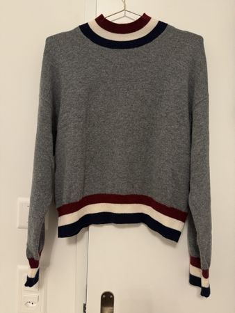 Tommy Hilfiger Strickpullover, (grau/ mit Streifen), Gr.S .