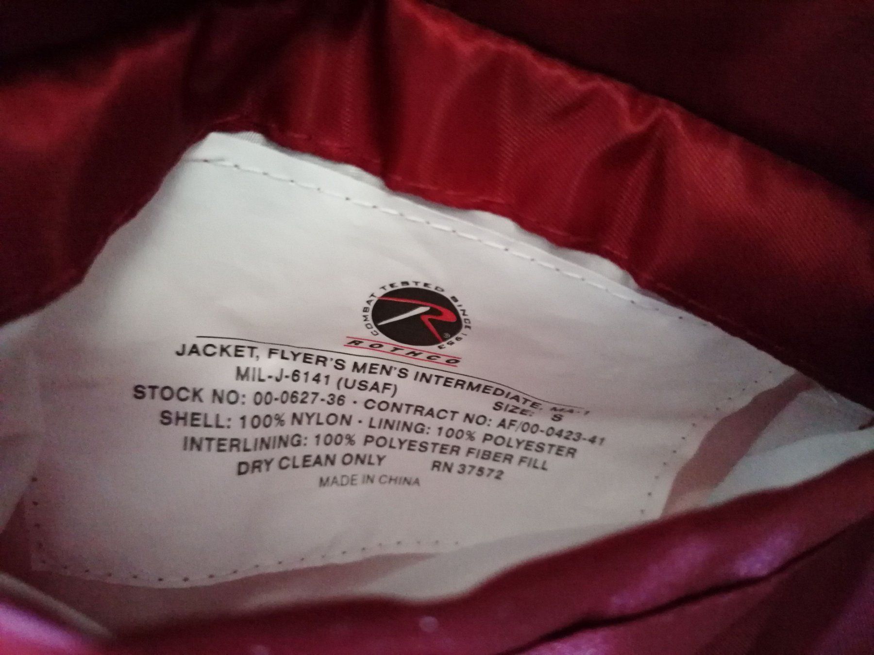 Giacche: Bomberjacke - Pilotenjacke - rot - Rothco - grösse S – Nuovo (secondo la descrizione) da Oberurnen venduto da mackrokodile 6