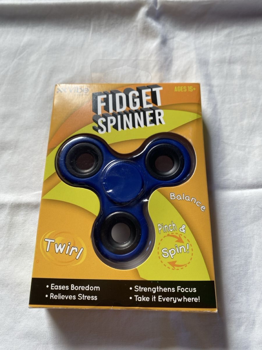 Giocattoli: Blue Fidget Spinner - Relieve Stress, Improve Focus! – Nuovo e nell'imballaggio originale da Buttikon SZ venduto da Maxwelltime