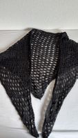 Feiner Strickschal, Dreieckstuch, schwarz, neuwertig!