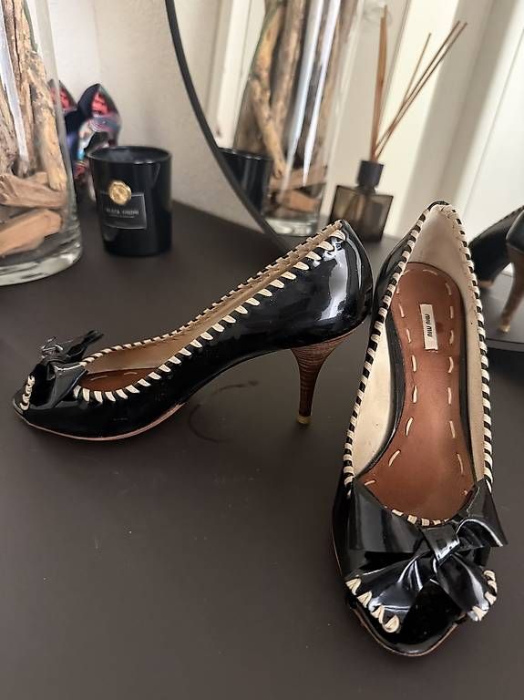 Damenschuhe: Miu Miu Tiptoe Sandalen Schwarz – Gebraucht aus Schindellegi von wae_fhj7 1